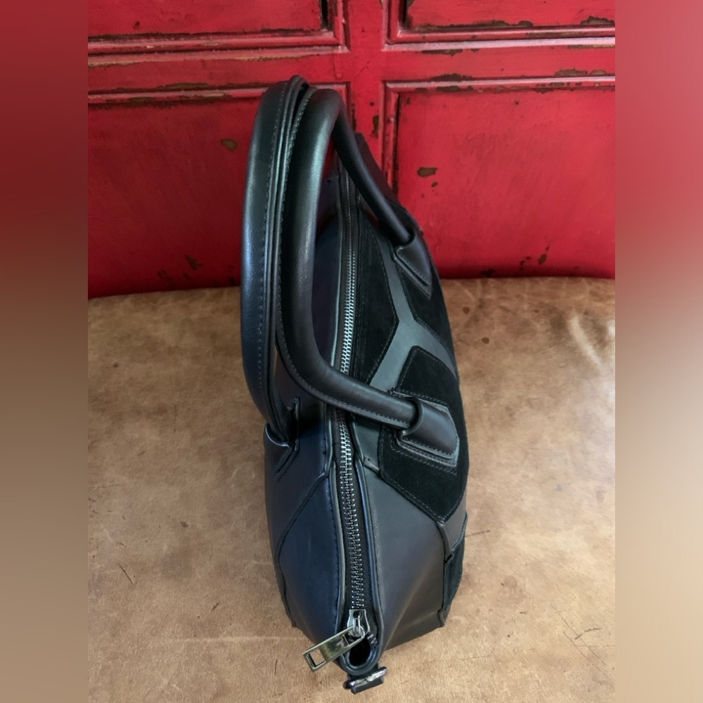 Sole Society Black Structured Bag with Panel Detail - Picture 12 of 15
